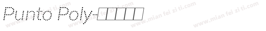 Punto Poly字体转换